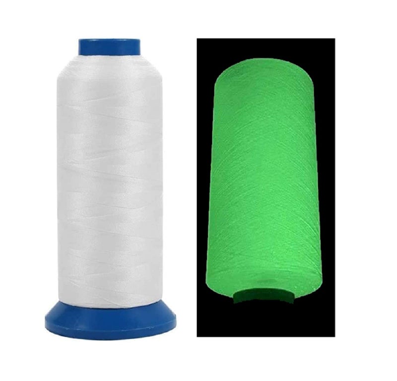 TcJ-Chen 3000Yards / 2700M Glow in The Dark Embroidery Thread (White) - Image 1